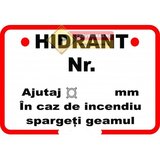 Indicatoare pentru marcarea hidrant